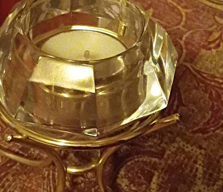 Crystal Candle Holder with Tealight