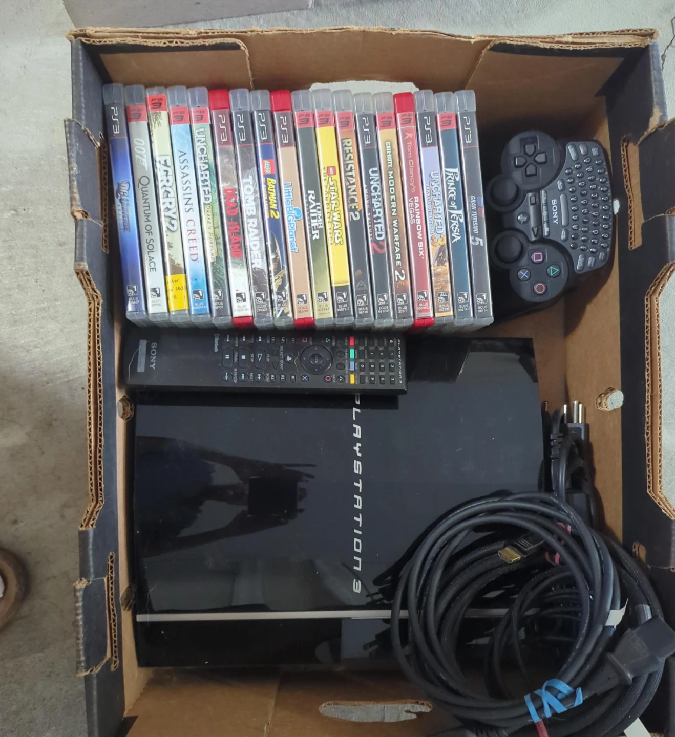 Sony PlayStation 3 Console Bundle with Games and Controller