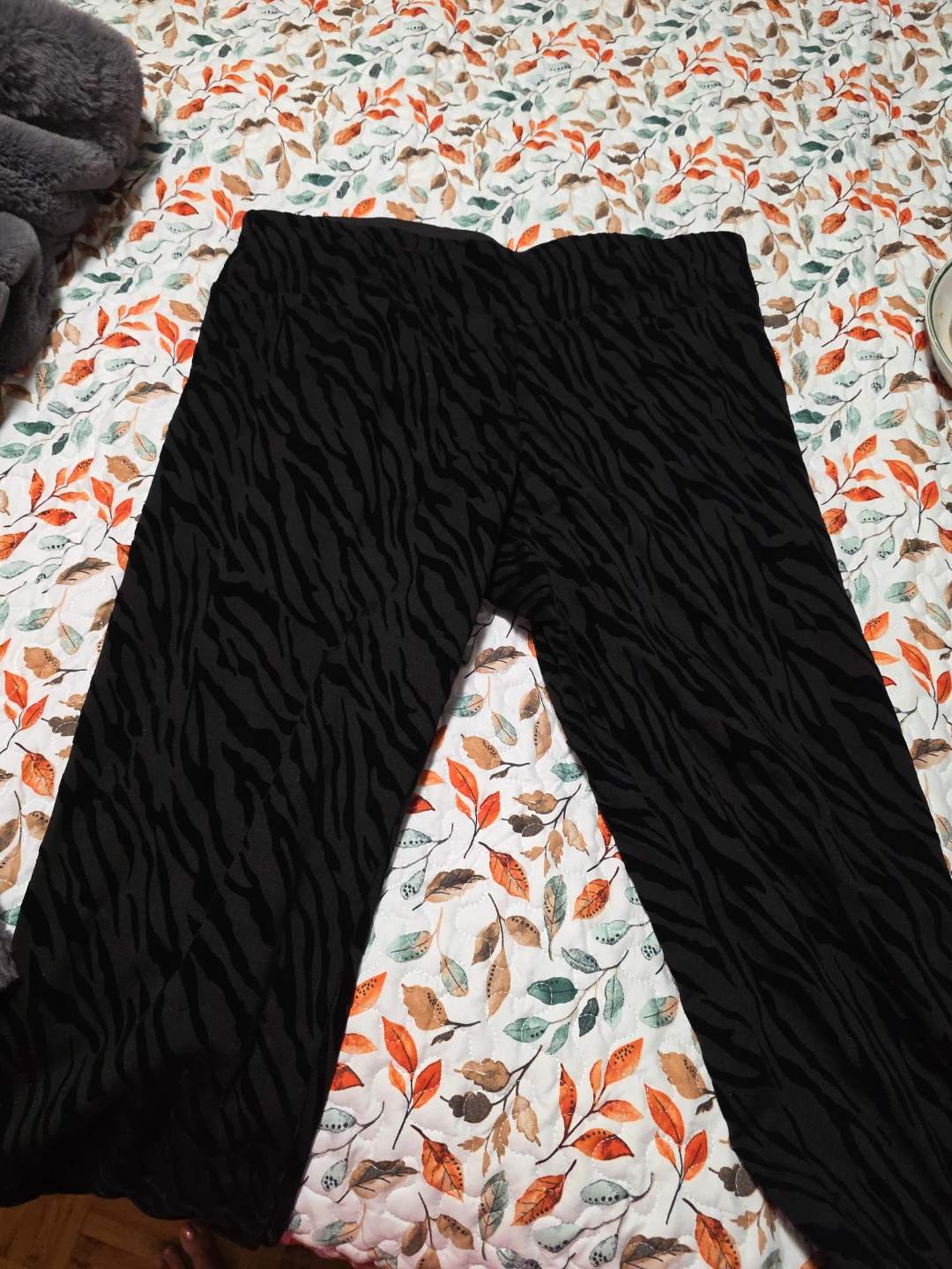 Black Zebra Print Leggings