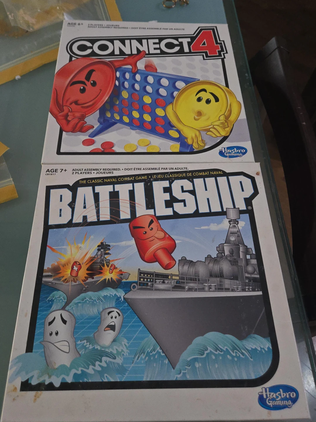 Hasbro Gaming Connect 4 and Battleship Board Games