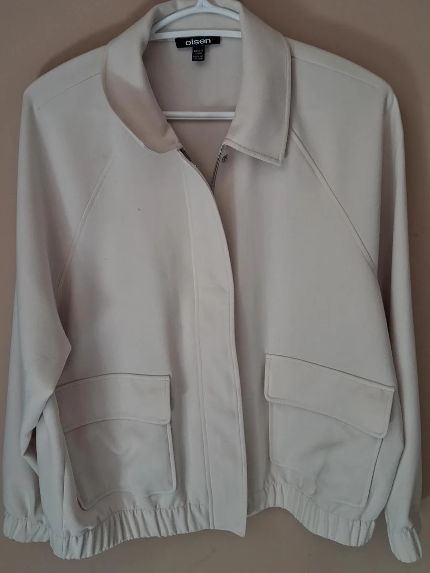 Olsen Cream Bomber Jacket