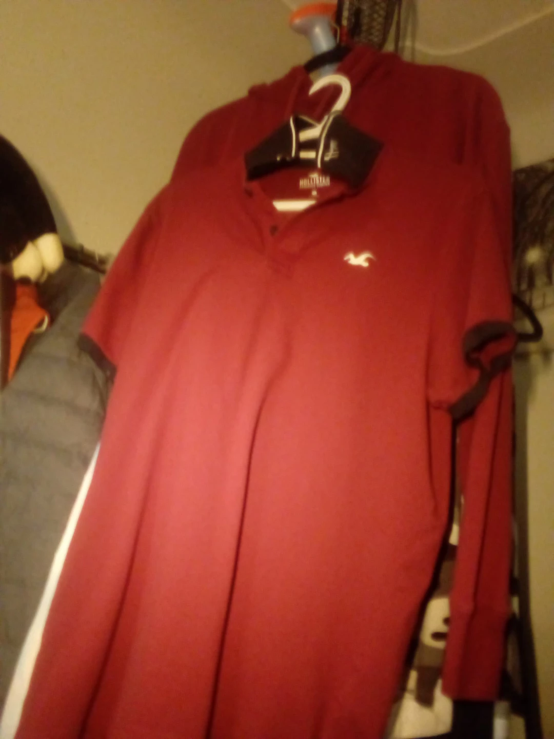 Hollister Burgundy Polo Shirt