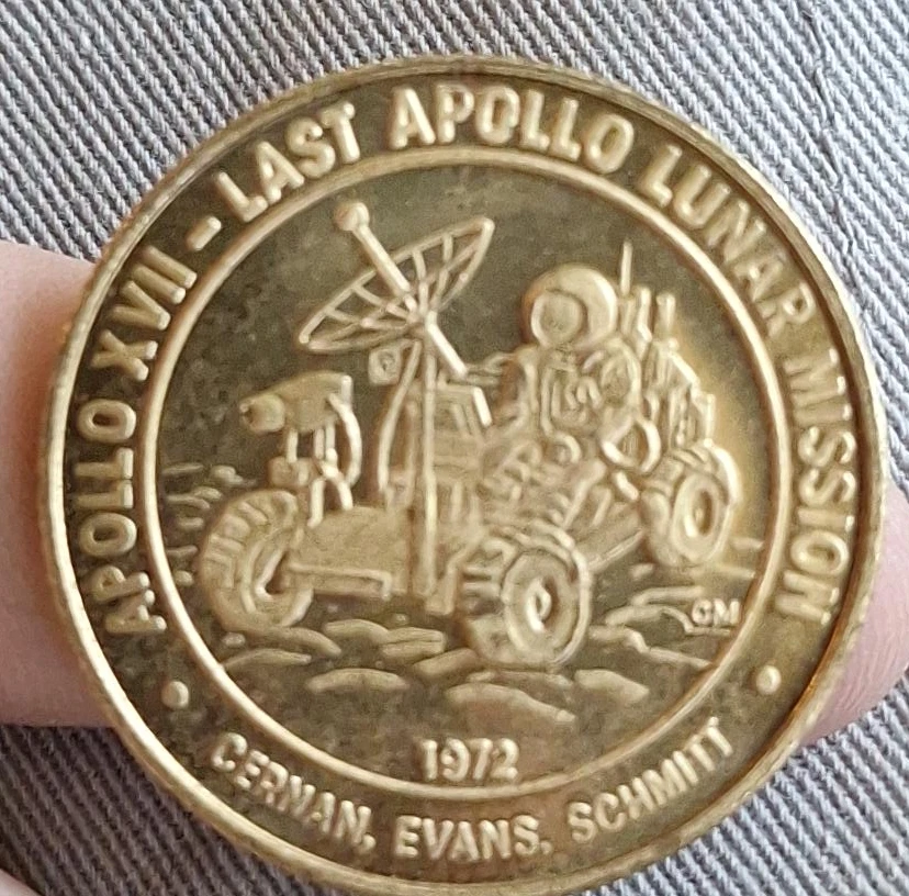 NASA Apollo XVII Last Lunar Mission Commemorative Coin