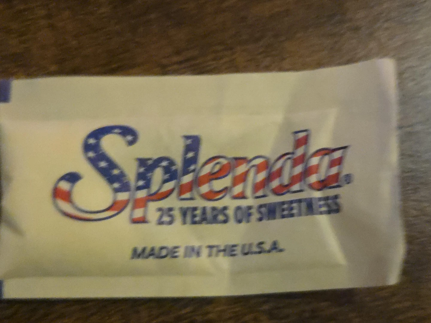 Splenda 25 Years of Sweetness Packet
