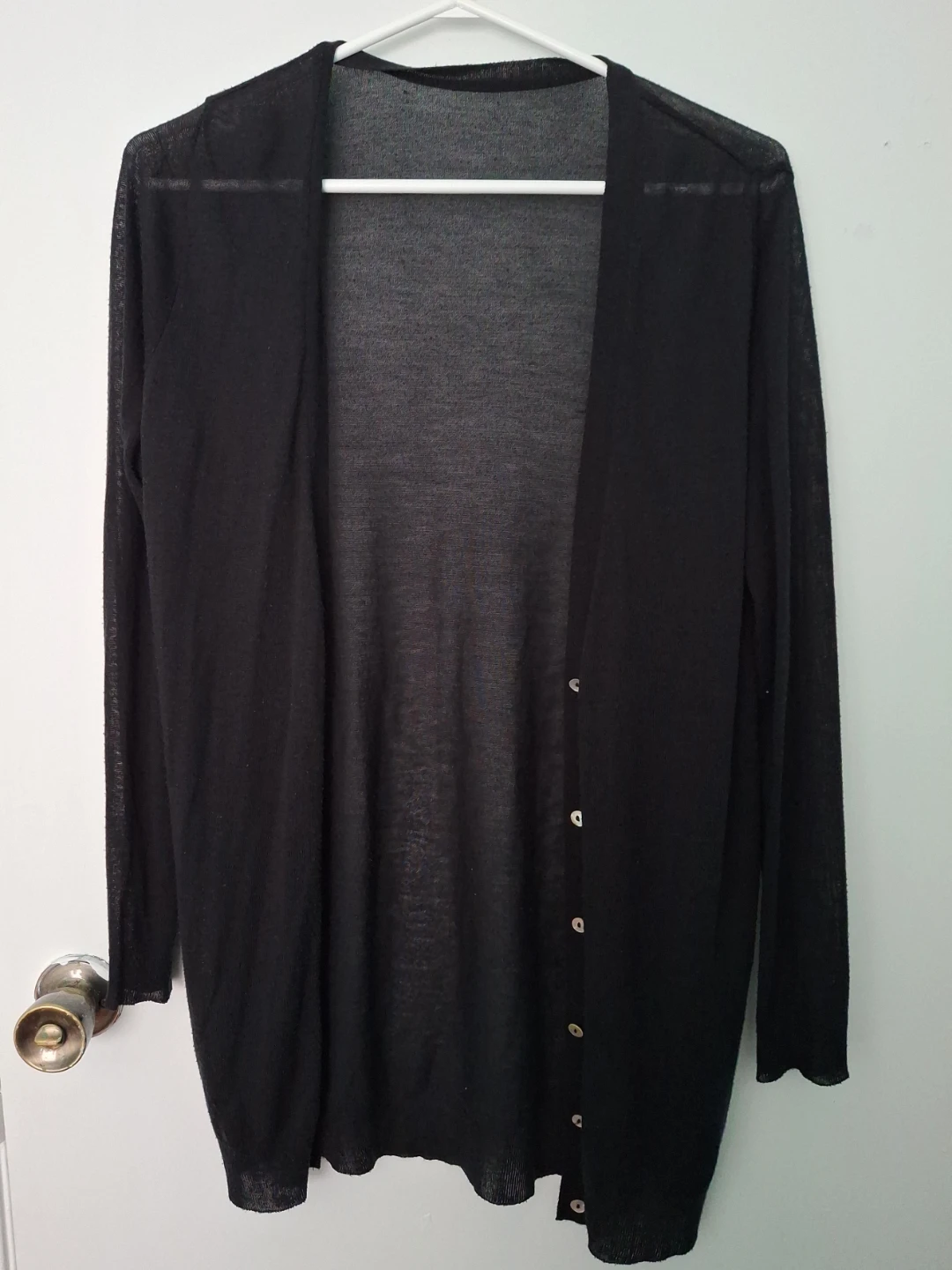 Black Lightweight Cardigan