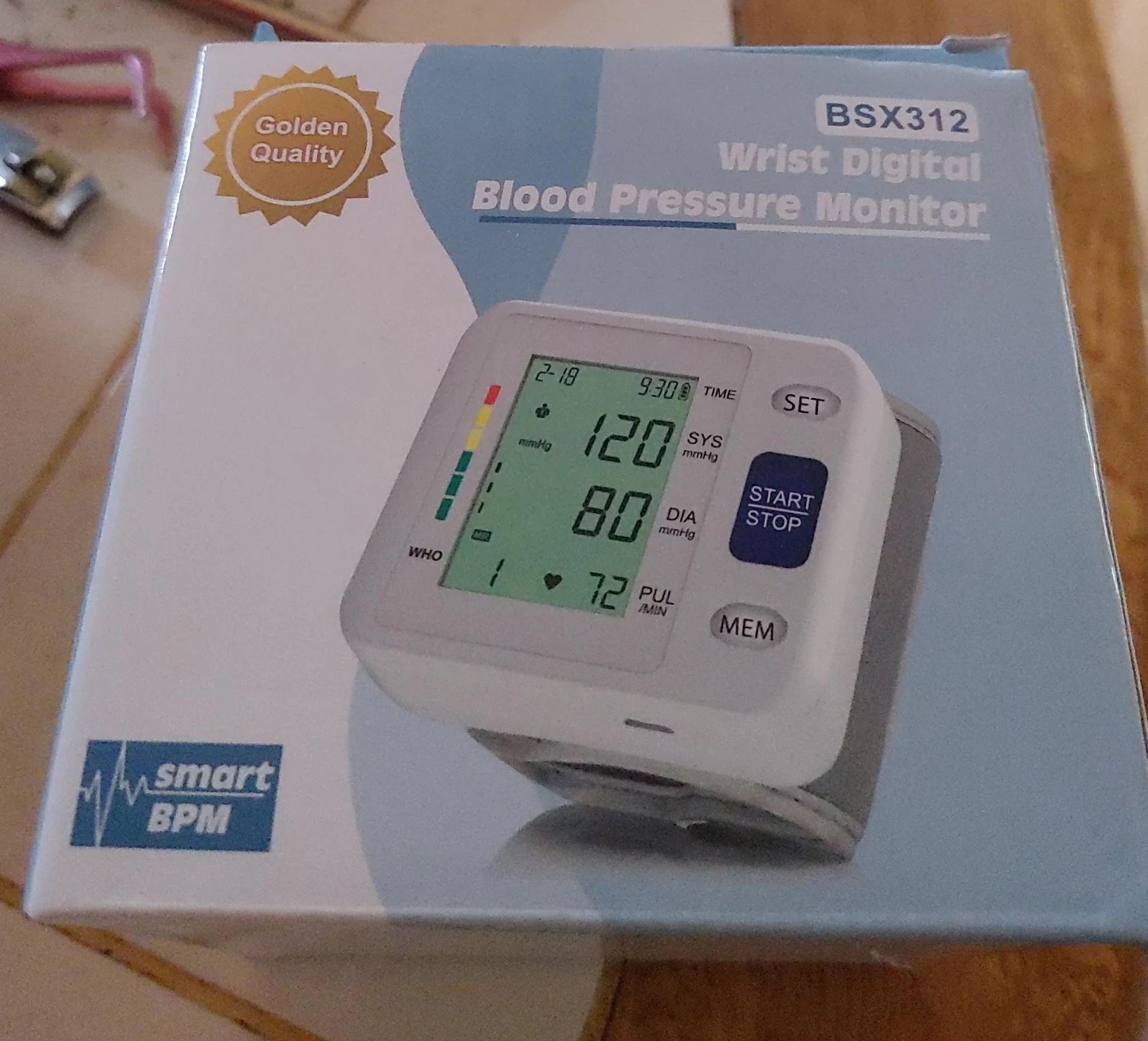 BSX312 Wrist Digital Blood Pressure Monitor