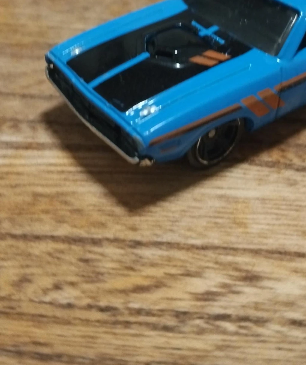 Blue Dodge Challenger Toy Car