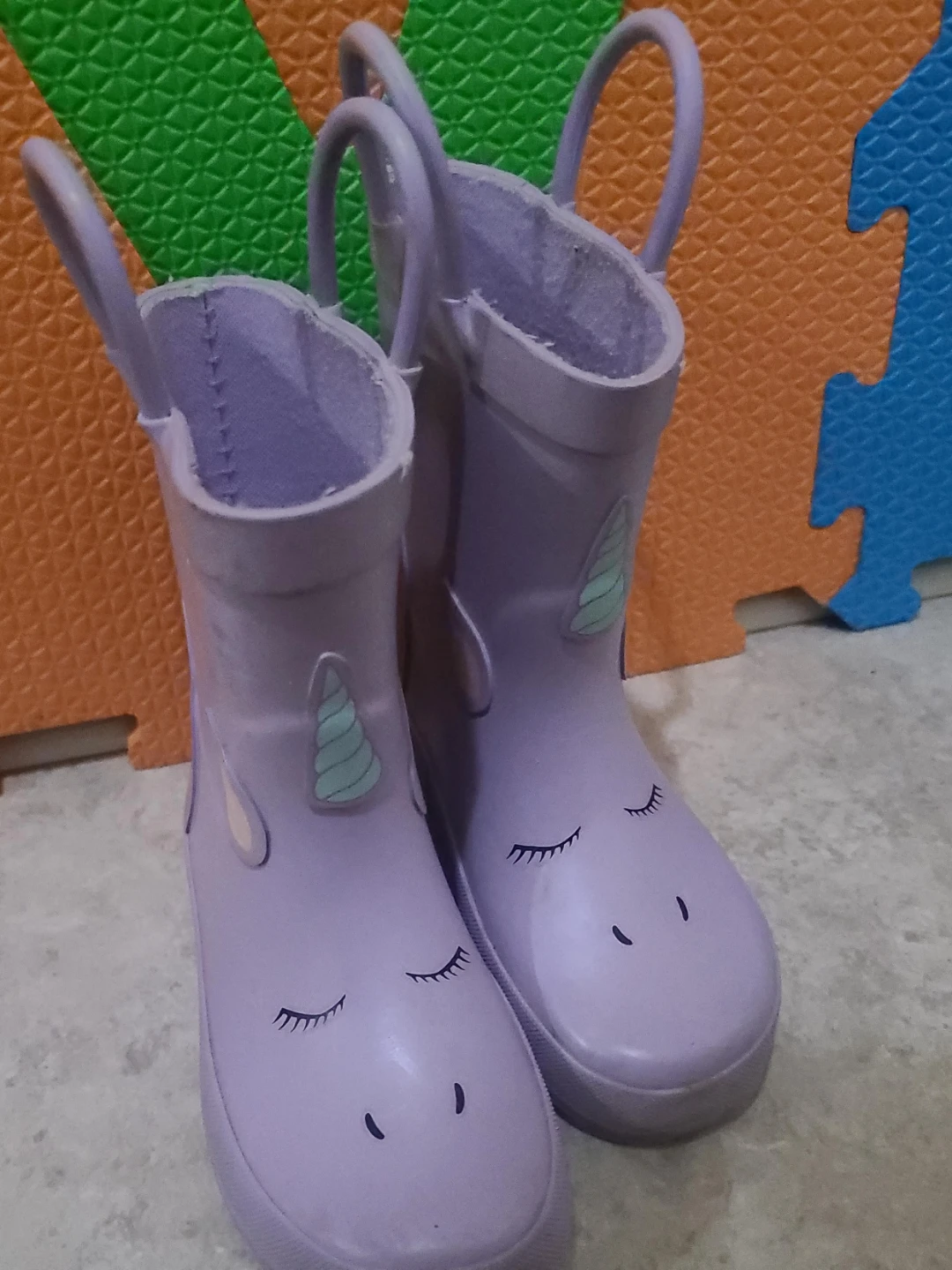 Unicorn Rain Boots toddler Size 6