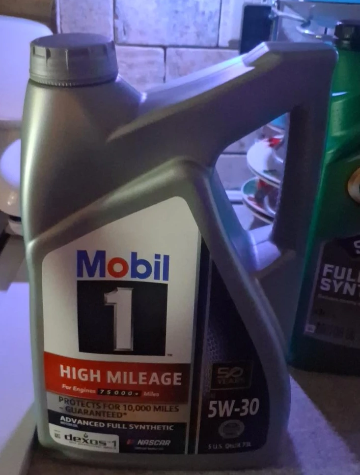 Mobil 1 High Mileage 5W-30 Full Synthetic Motor Oil
