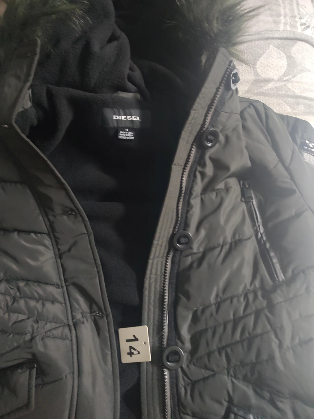 Diesel Puffer Jacket - Size 14