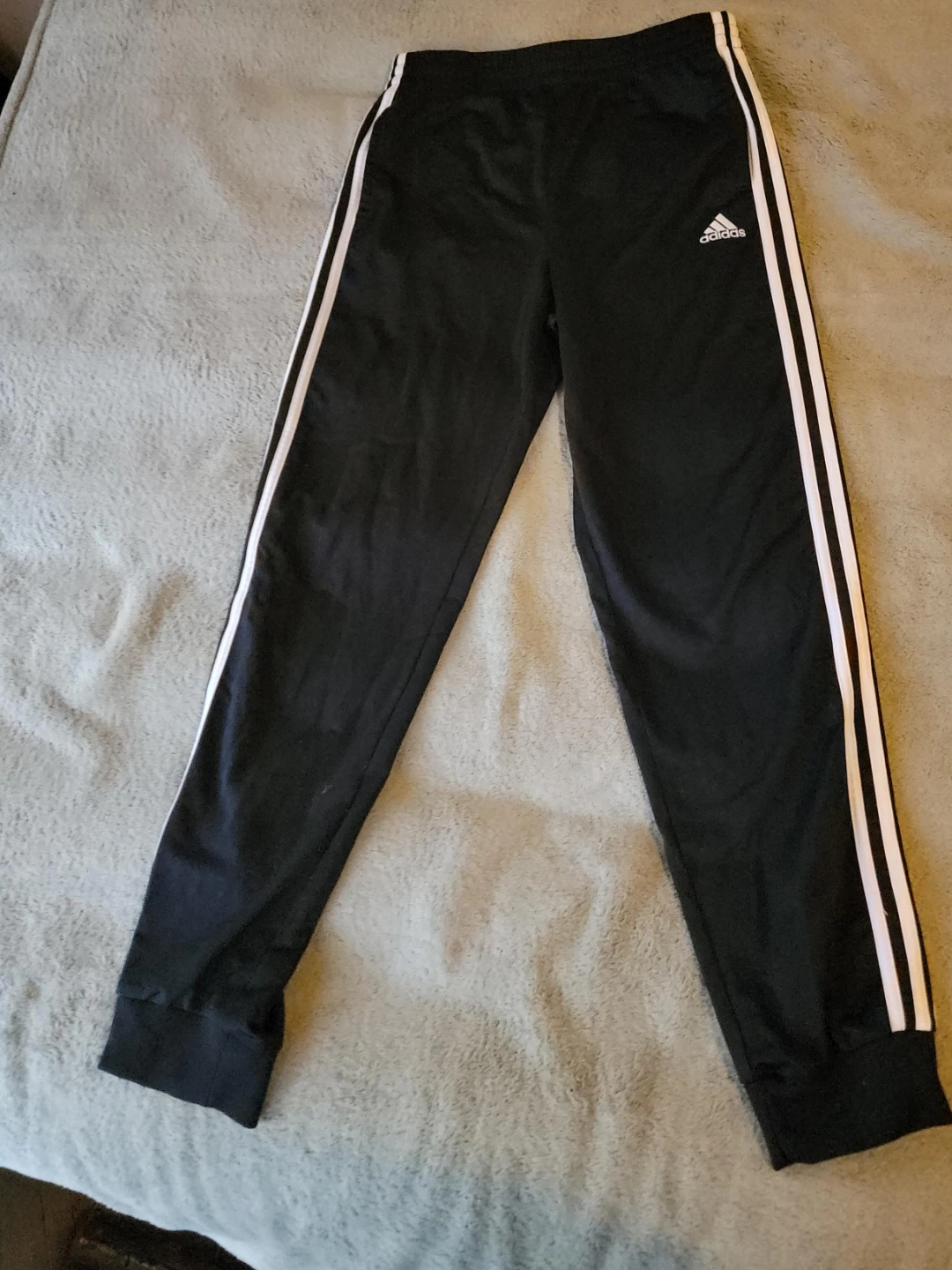 Adidas Joggers Black White 3-Stripes
