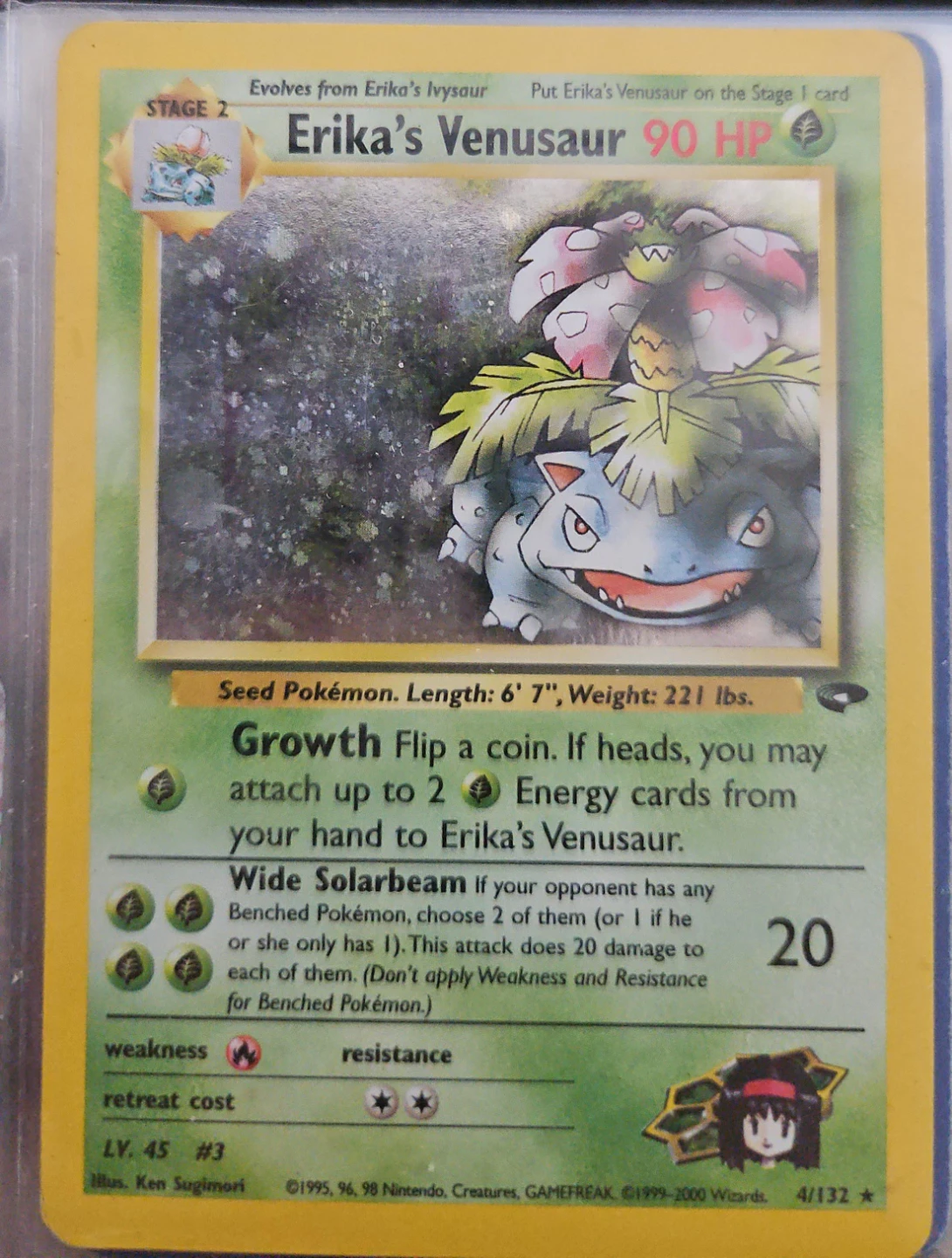 Erika's Venusaur - Pokémon Gym Challenge Card