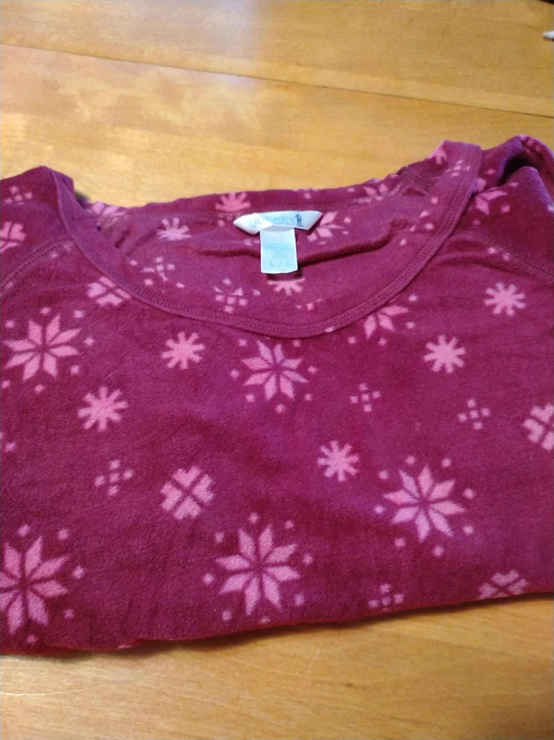 Jockey Snowflake Fleece Pyjama Top