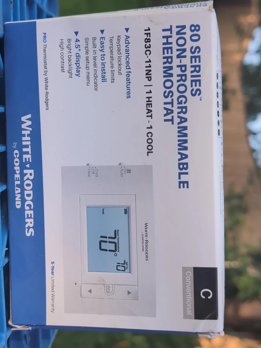 White Rodgers 80 Series Non-Programmable Thermostat
