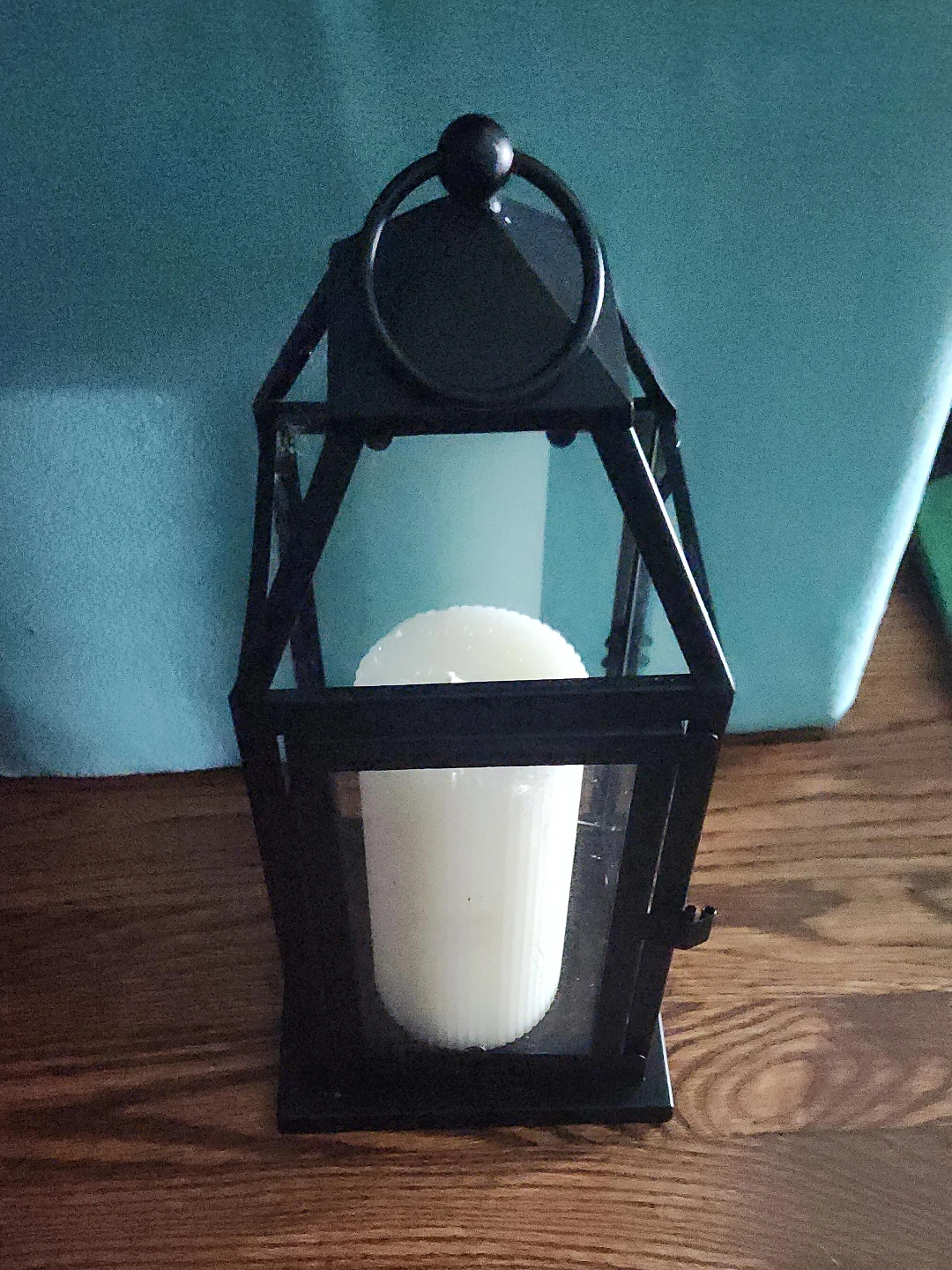 Large Metal Lantern with Candle - photo 3