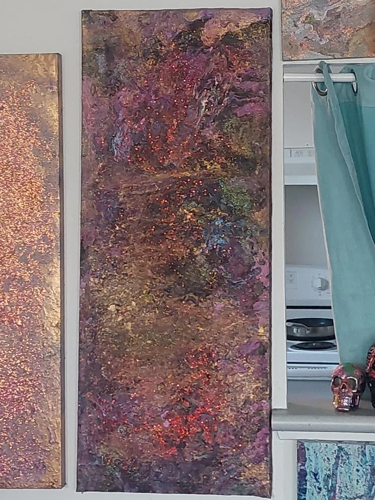 Abstract Sparkle Painting