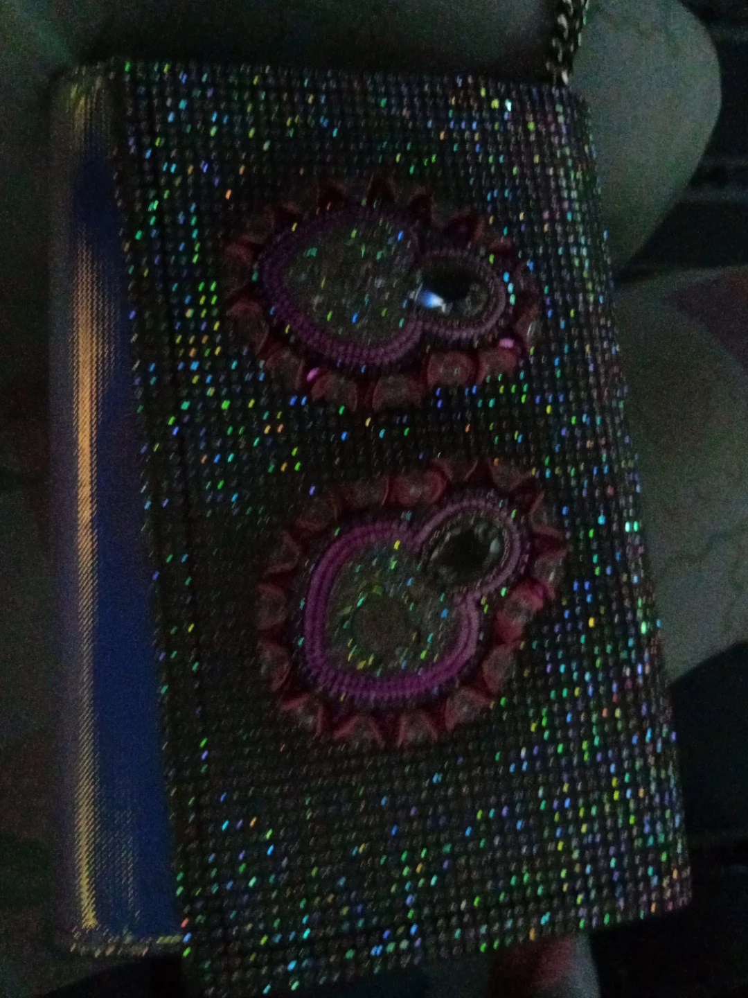 Sparkly Embellished Clutch Bag