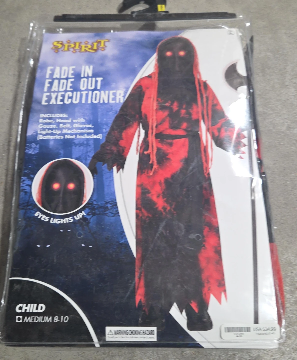 Spirit Fade In Fade Out Executioner Costume Child Medium 8-10