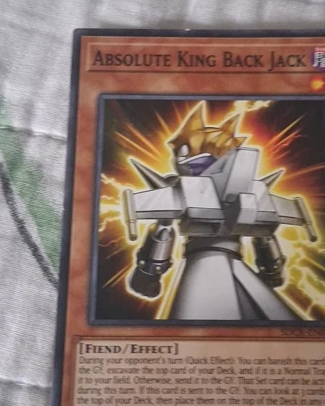 Yu-Gi-Oh! Absolute King Back Jack Card