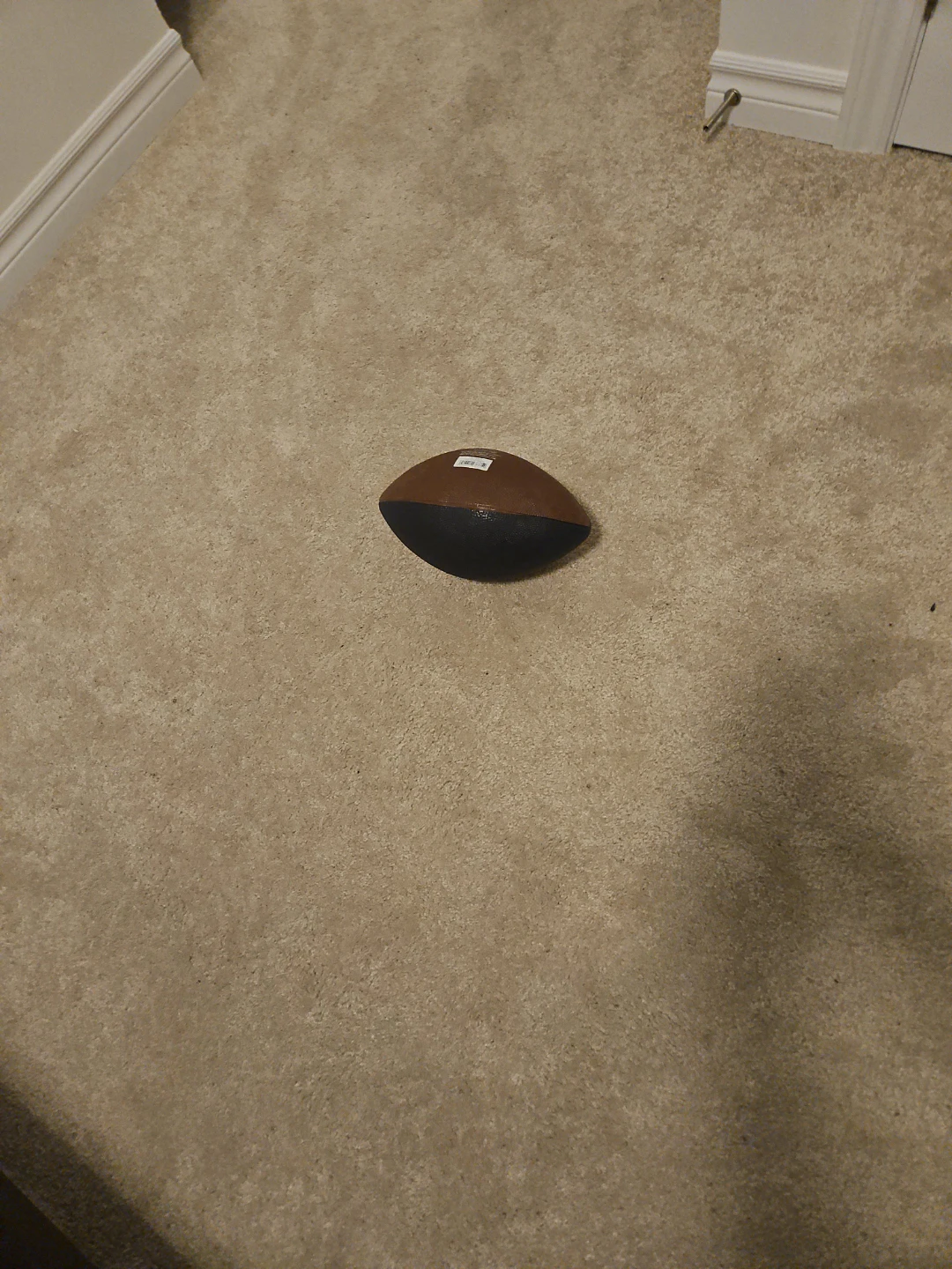 Brown and Black Football