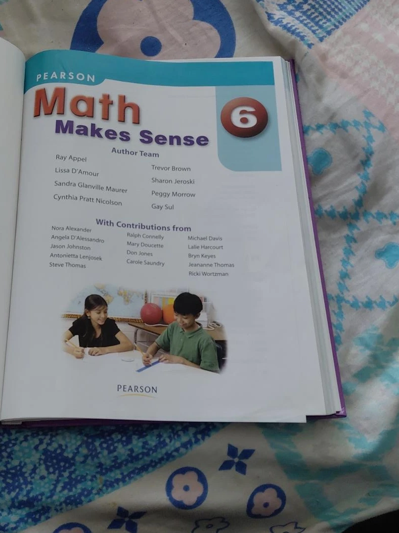 Pearson Math Makes Sense Grade 6 Textbook 10$
