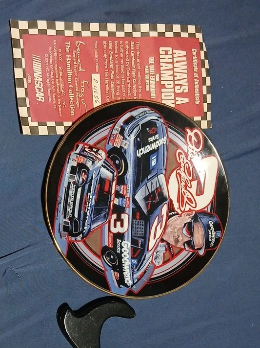 Dale Earnhardt "Always a Champion" Plate