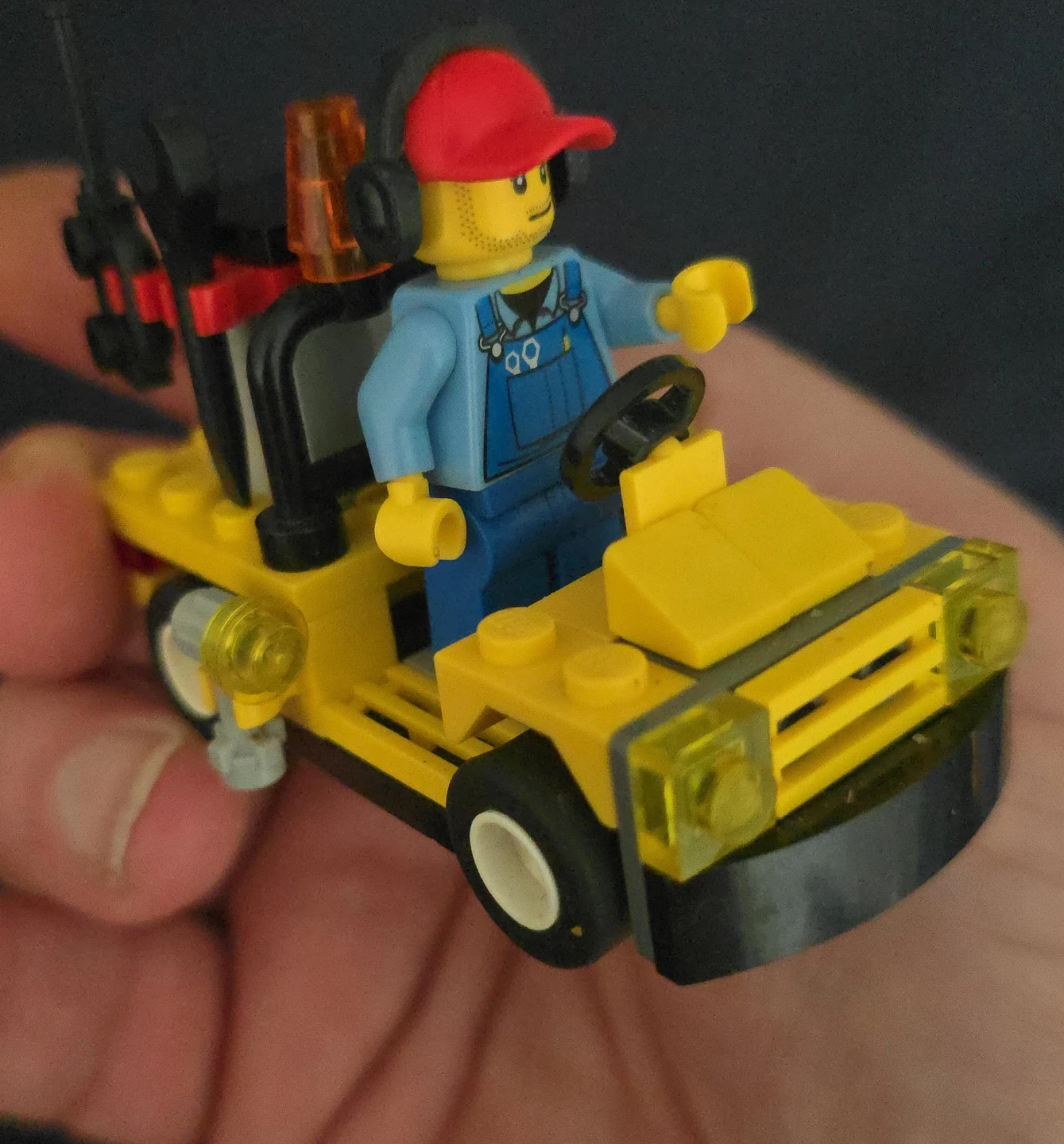 LEGO Minifigure with Yellow Vehicle