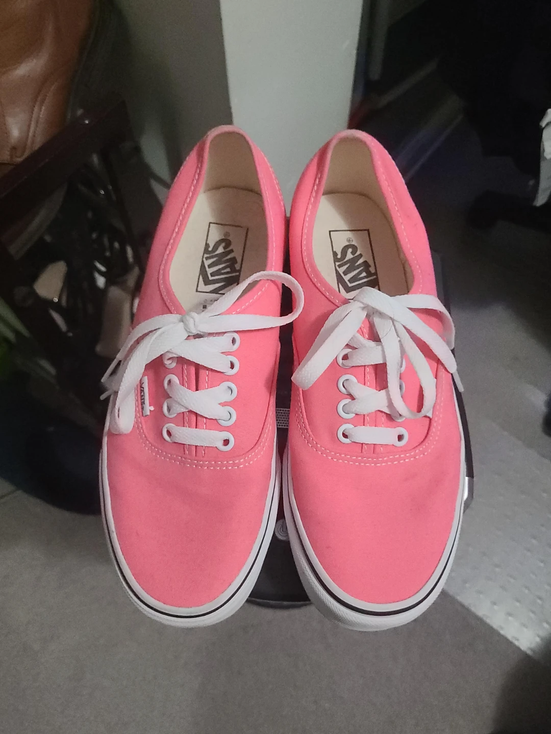 Vans Authentic Pink Canvas Sneakers