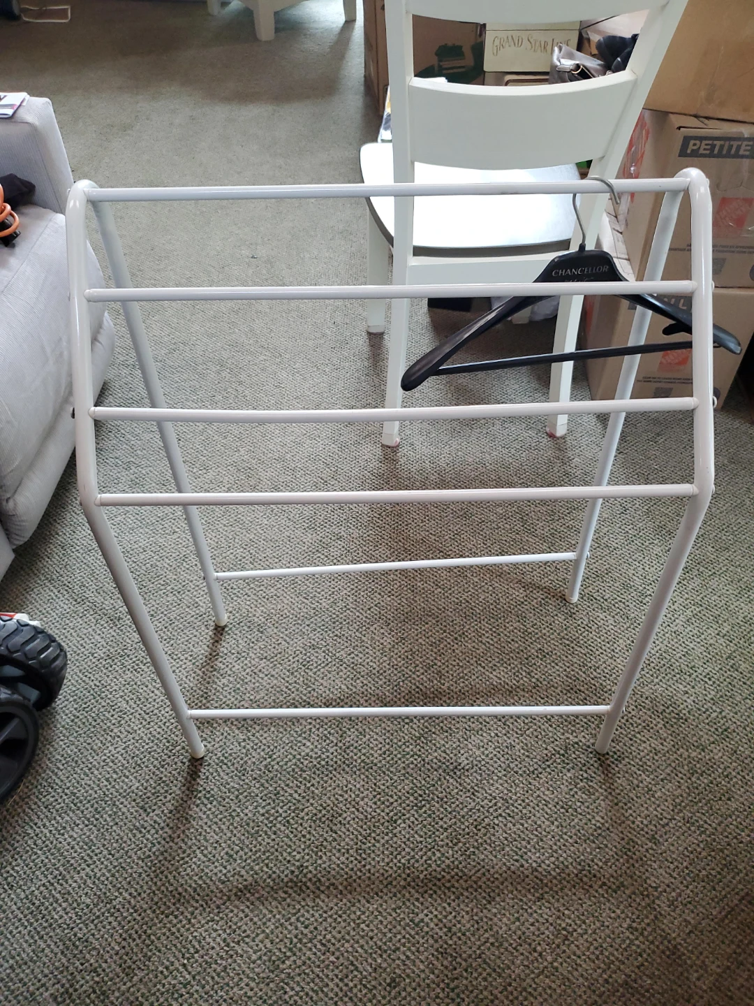 White Metal Drying Rack