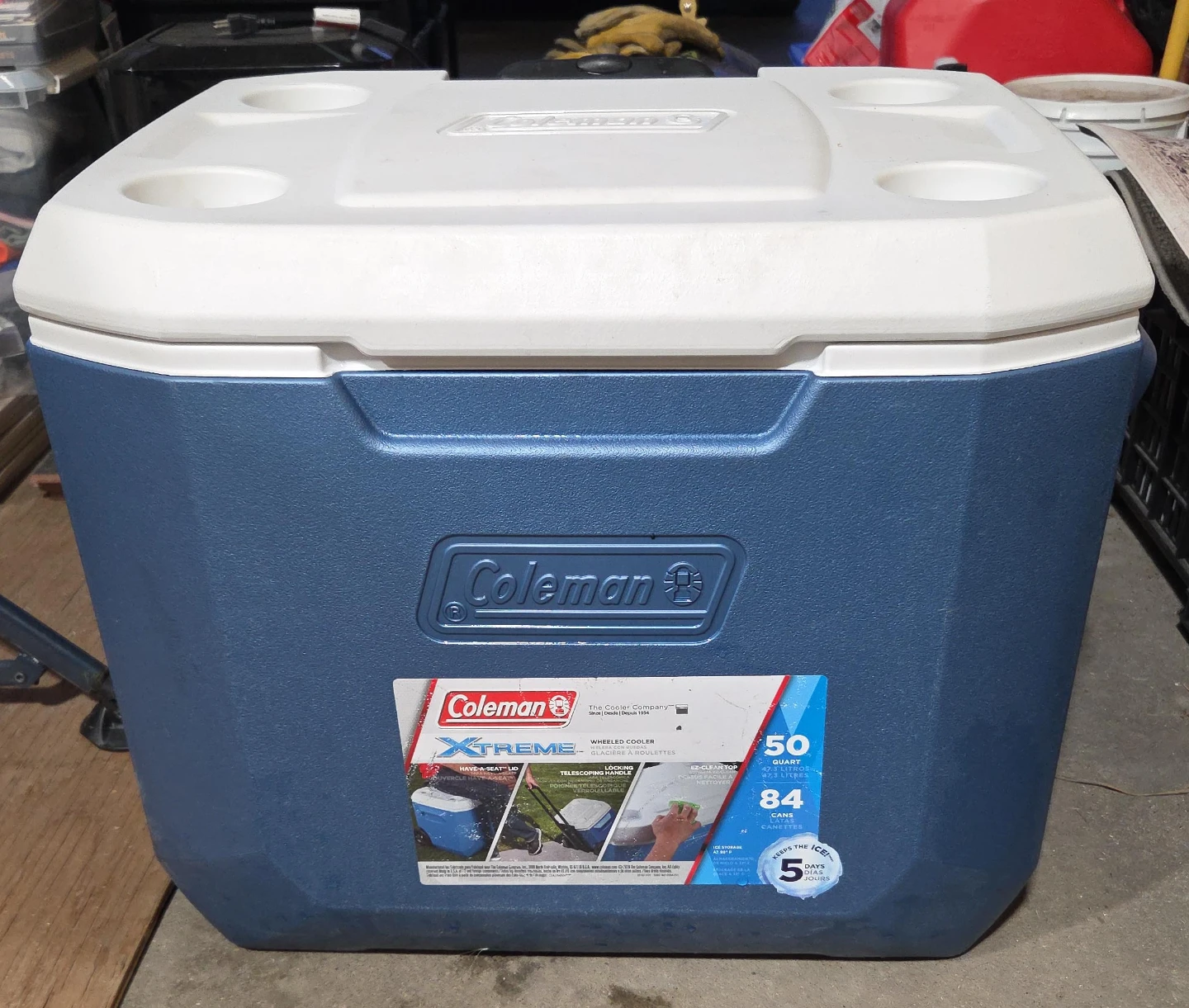 Coleman Xtreme Cooler 50 Quart Blue