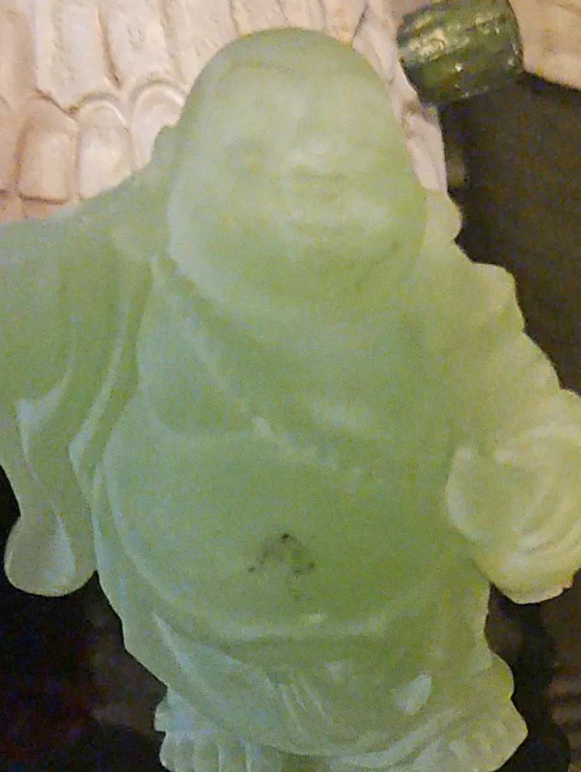 Jade Laughing Buddha Figurine