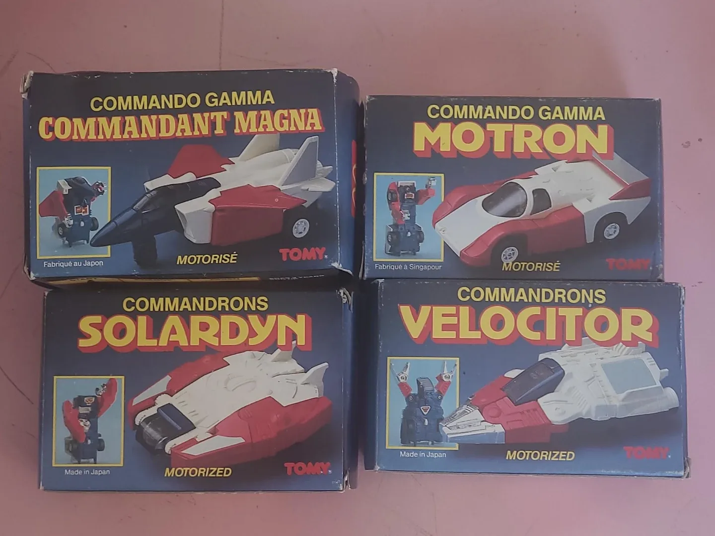 Tomy Commando Gamma Commandrons Lot of 4