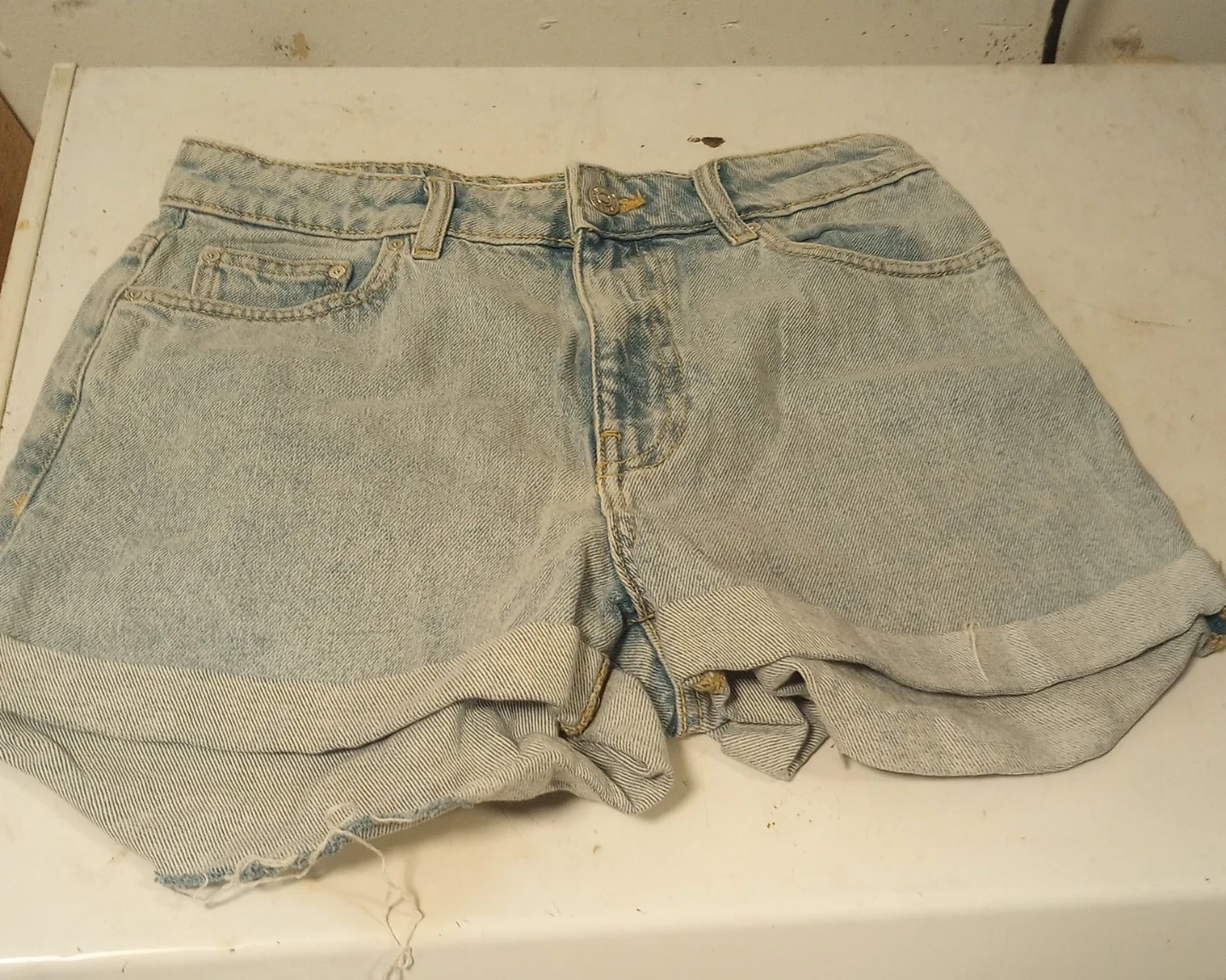 Light Wash Denim Shorts