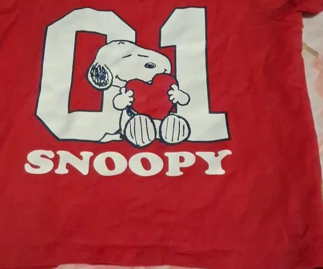Red Snoopy Graphic T-Shirt