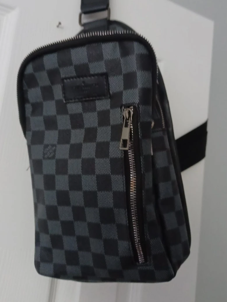 L V Damier Graphite Sling Bag