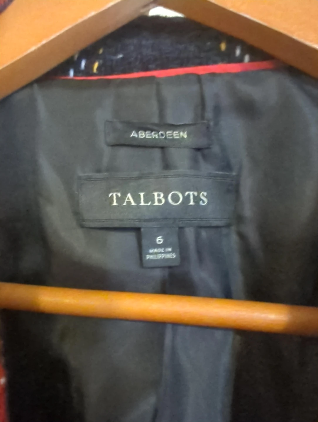 Talbots Plaid Blazer
