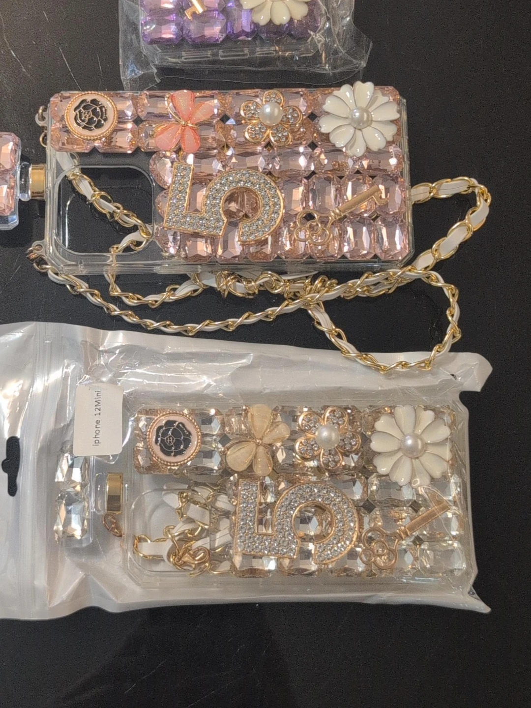 3- iPhone 12 Mini Bling Case with Chain