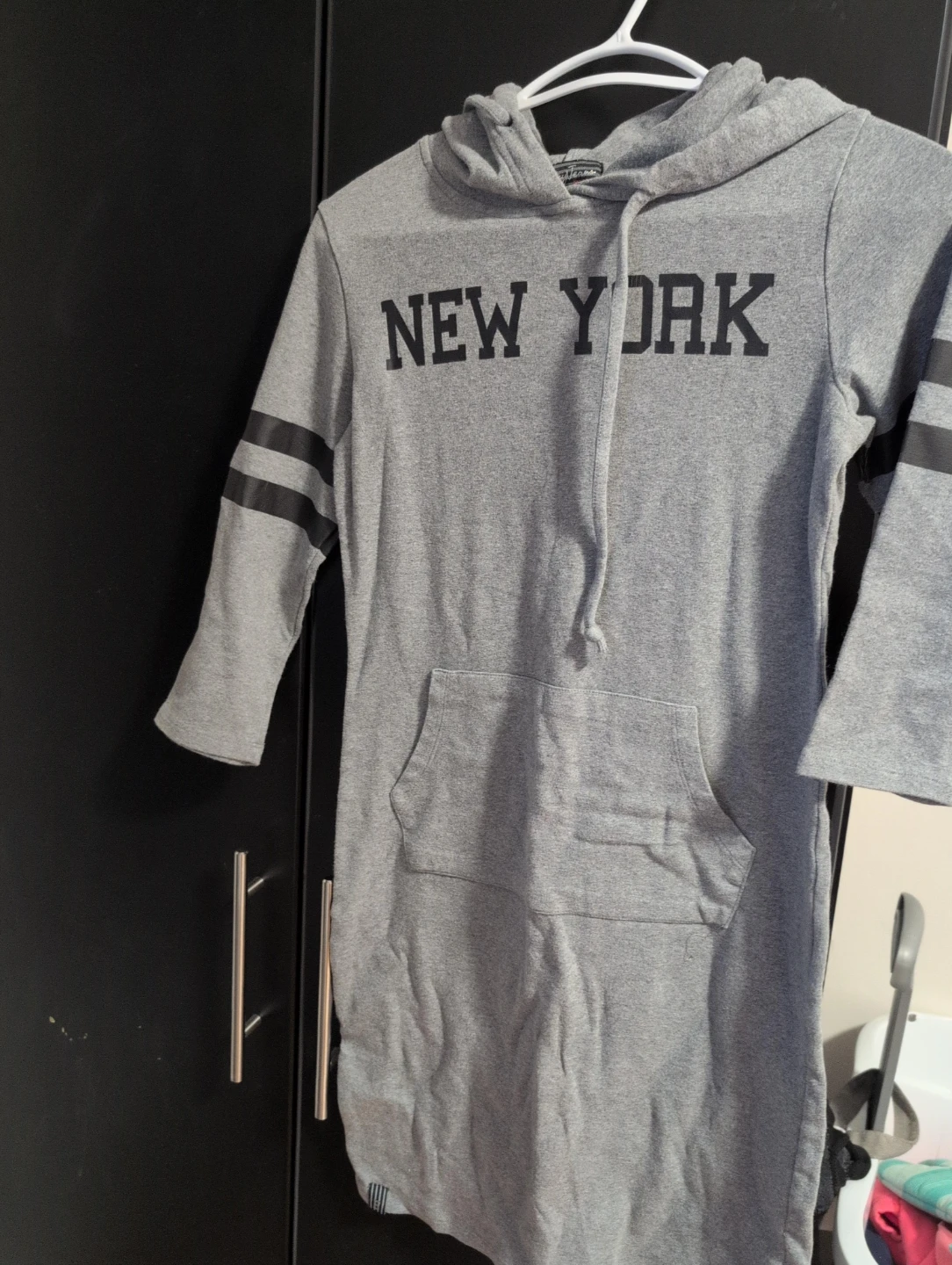 BnyJeans New York Grey Hoodie Dress