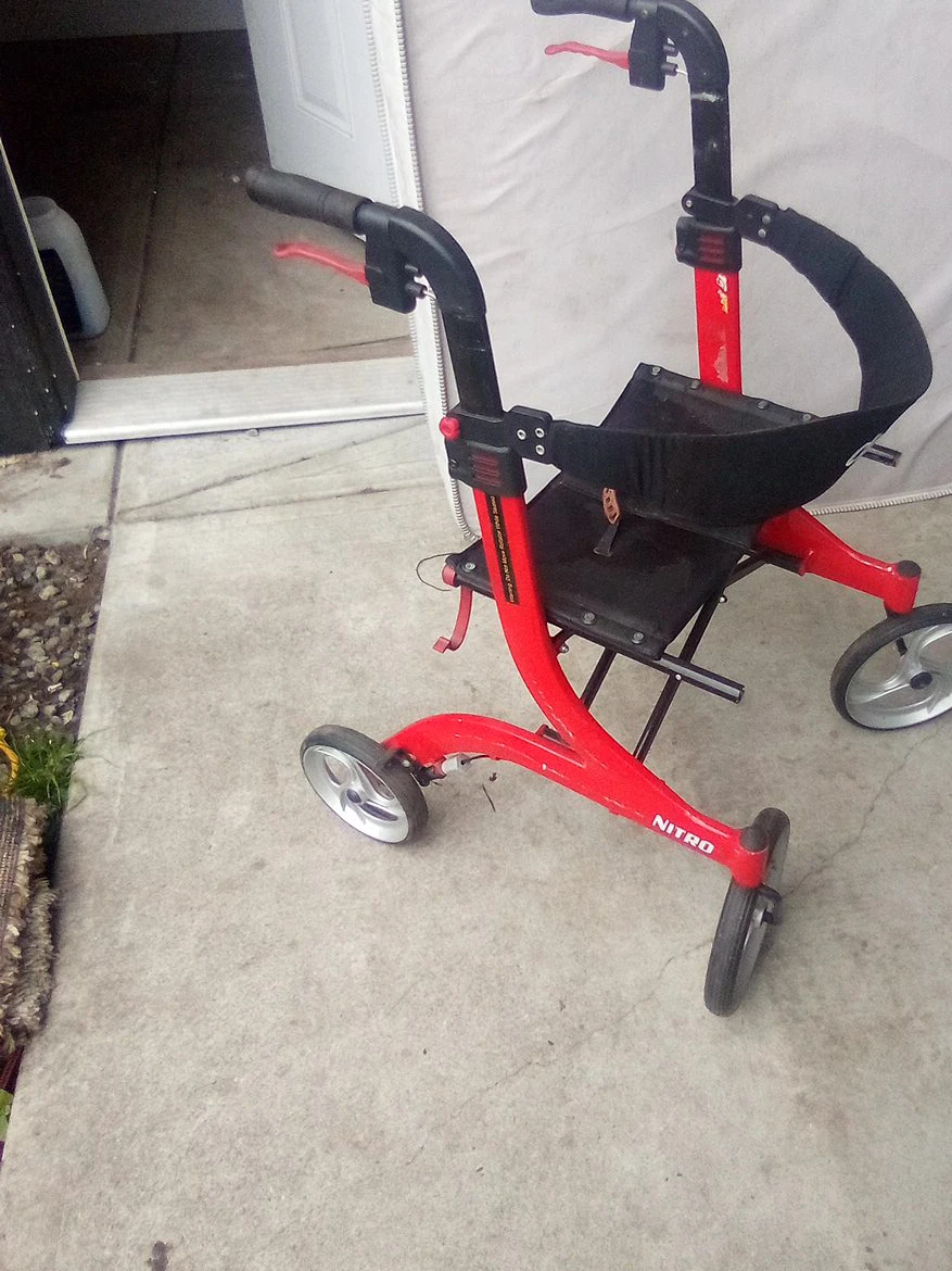 Red Nitro Walker with Seat