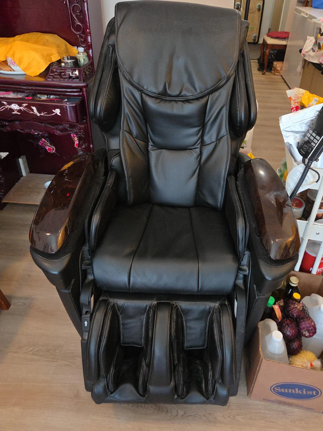 Black Leather Massage Chair