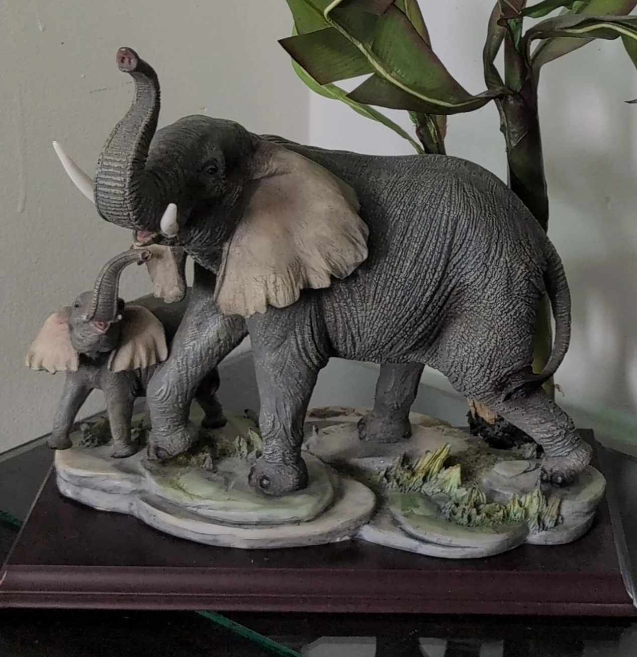 Elephant Family Figurine