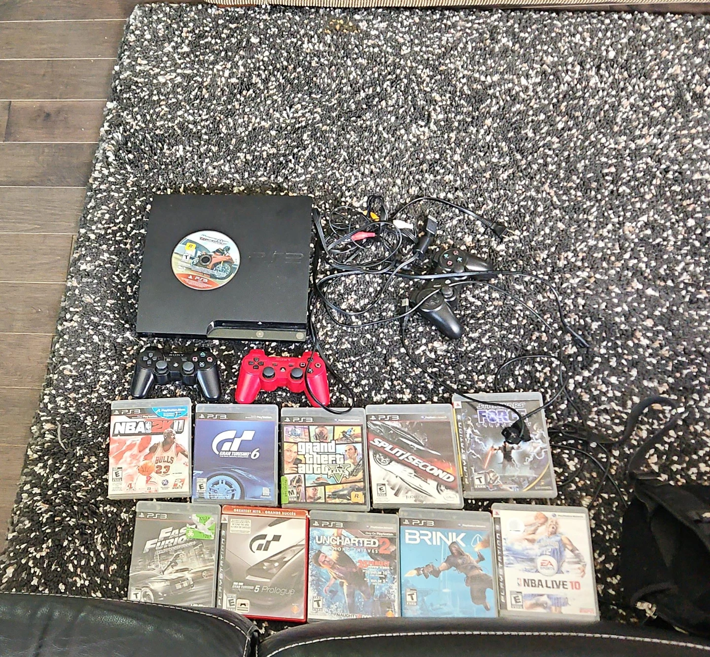 PlayStation 3 Console Bundle with 11 Games & 2 Controllers
