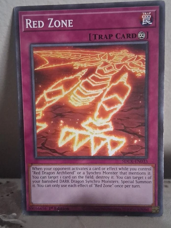 Yu-Gi-Oh! Red Zone Trap Card SDCK-EN033