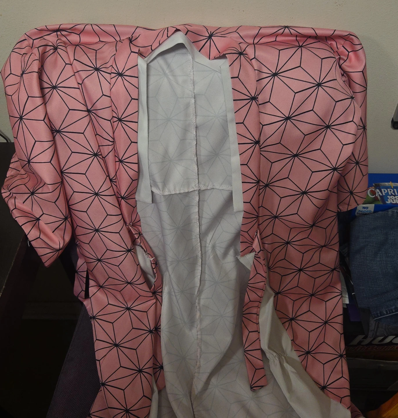 Demon Slayer Nezuko Pattern Kimono Robe - photo 2
