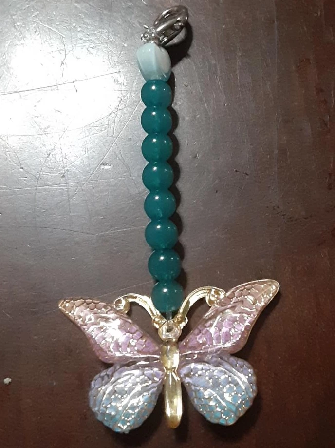 Beaded Butterfly Charm/Keychain