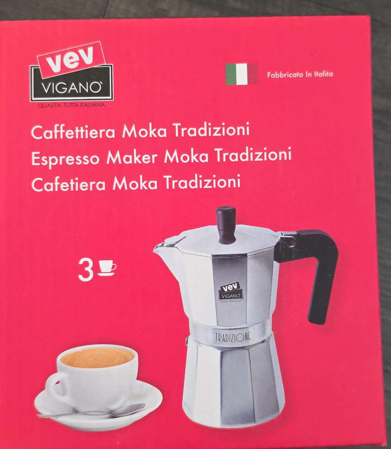 Vev Vigano Moka Pot Espresso Maker