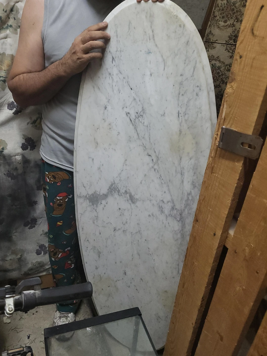 Marble Oval Tabletop