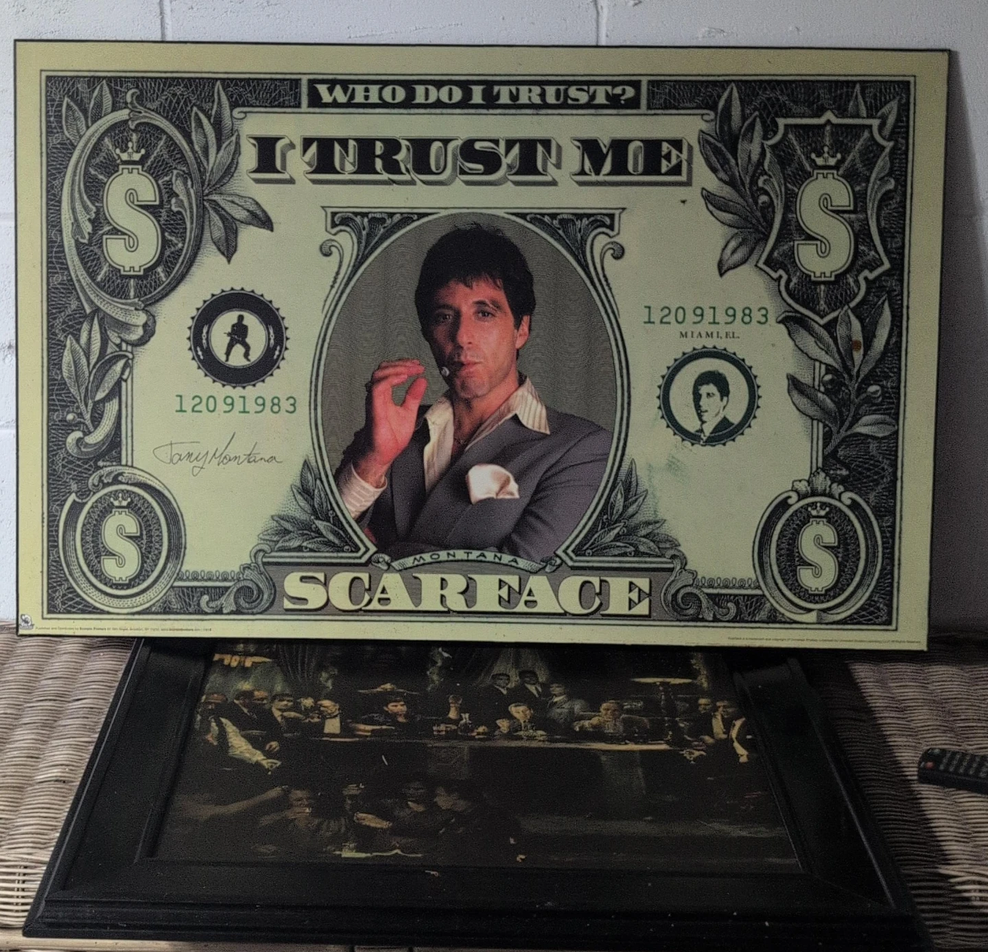 Scarface "I Trust Me" Tony Montana Wall Art