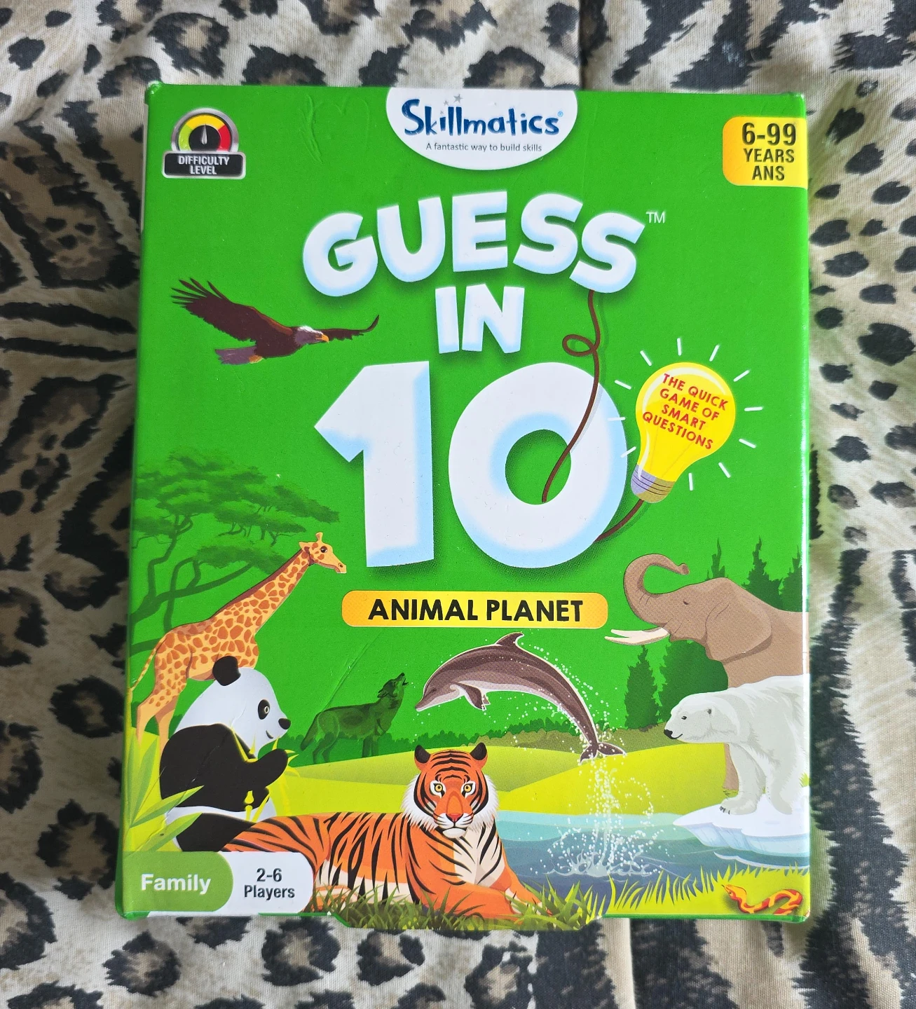 Skillmatics Guess in 10 Animal Planet Card Game