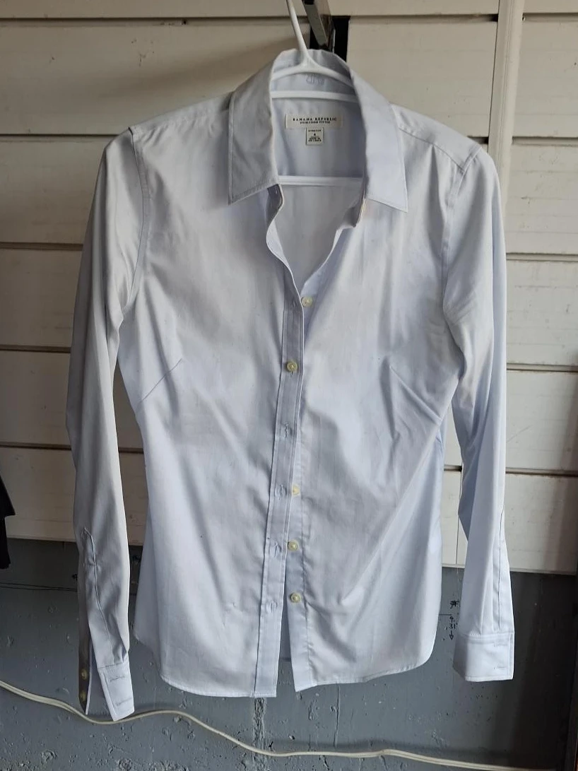 Express Light Blue Button-Up Shirt almost new